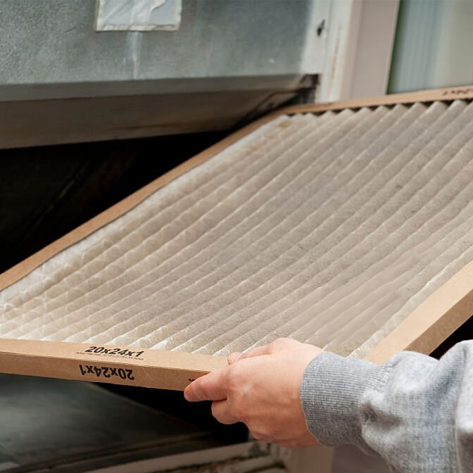 dirty air duct filter